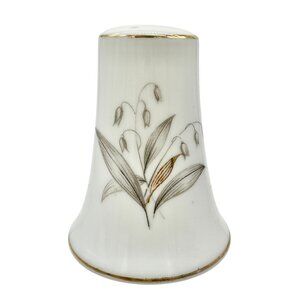 Vintage Kaysons Fine China Pepper Shaker Lily Of The Valley Design Gold Trim